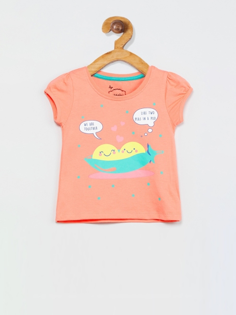 

max Girls Orange Printed Top