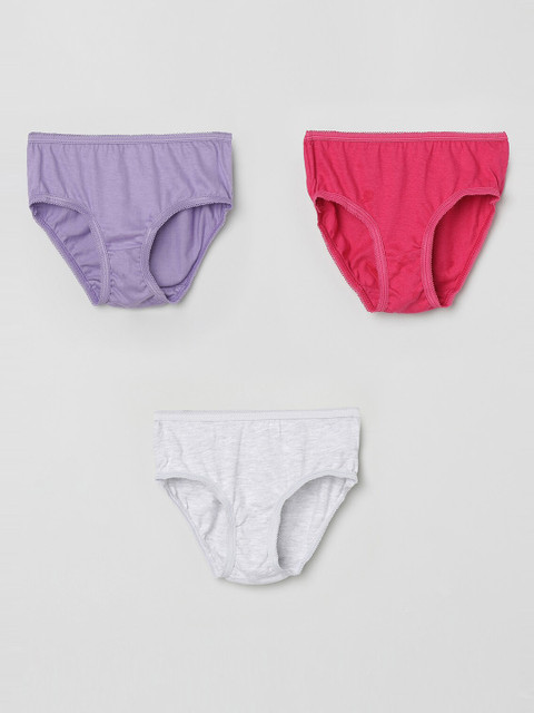 

max Girls Pack Of 3 Assorted Hipster Briefs NOS19PCIN08