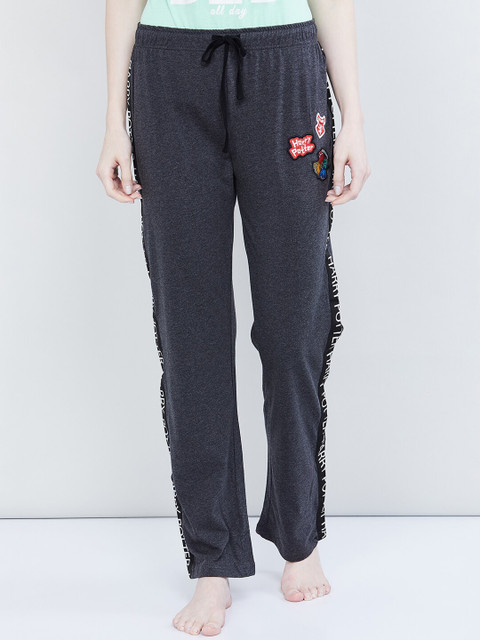 

max Women Grey Printed Lounge Pants