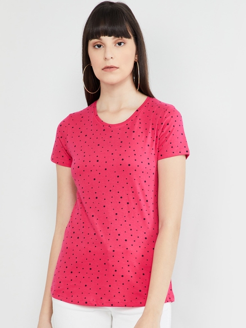 max Women Fuchsia Printed Top