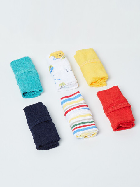 

max Kids Pack Of 6 Washcloths, Green
