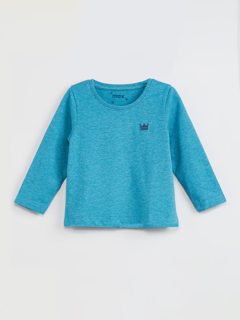 

max Girls Blue Solid Top
