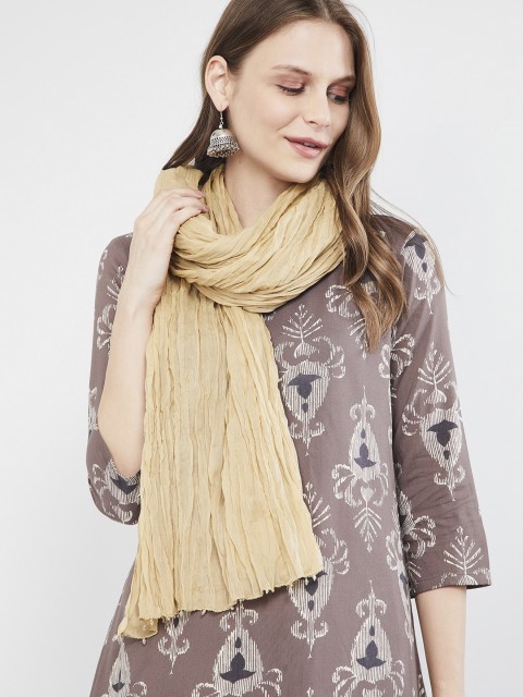 

max Beige Solid Dupatta