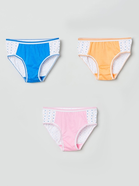 

max Girls Pack Of 3 Assorted Basic Briefs NOS19WEIN05MULTI