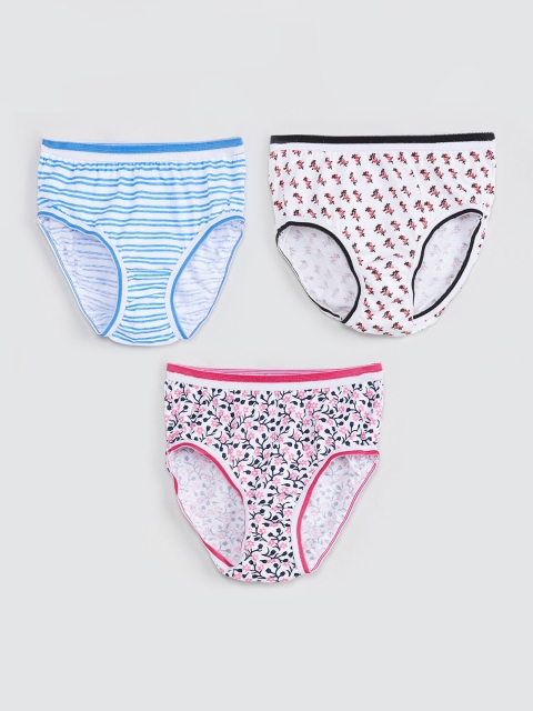 

max Girls Pack Of 3 Assorted Basic Briefs NOS19PCIN04