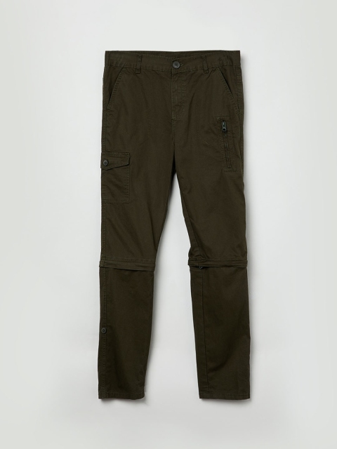 

max Boys Green Regular Fit Solid Chinos