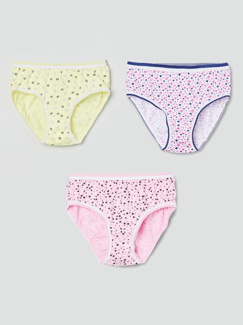 

max Girls Pack Of 3 Assorted Hipster Briefs NOS20SCIN03MULTI