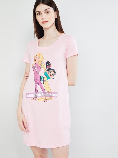 

MAX Pink Printed Sleep Shirt