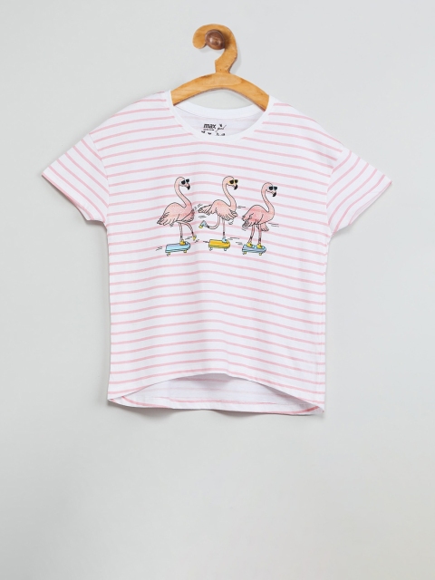 

max Girls White Striped Top