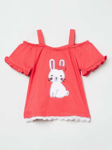 

max Girls Red Printed Top