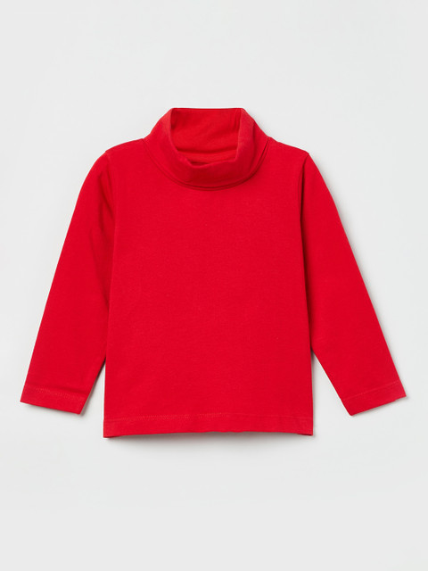 

max Girls Red Solid Top