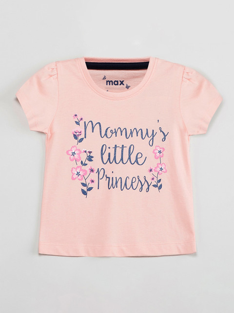 

max Girls Pink Printed Top