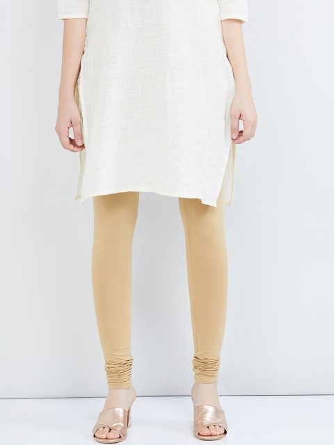 

max Women Beige Solid Churidar