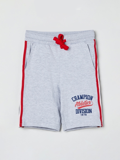 

max Boys Grey Solid Regular Fit Regular Shorts