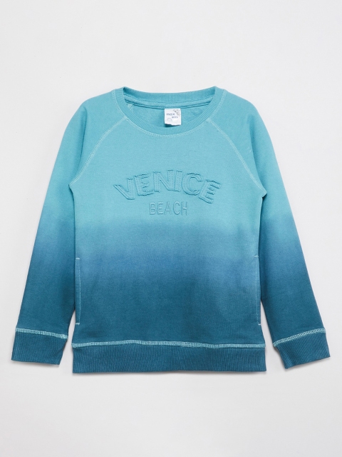 

max Boys Blue Colourblocked Sweatshirt