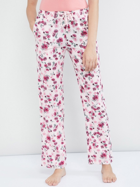 

MAX Women Pink Floral Print Lounge Pants