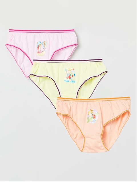 

max Girls Pack Of 3 Assorted Basic Briefs NOS19WEIN06MULTI