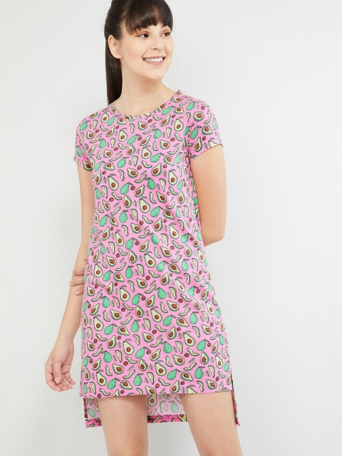 

max Pink Printed Nightdress