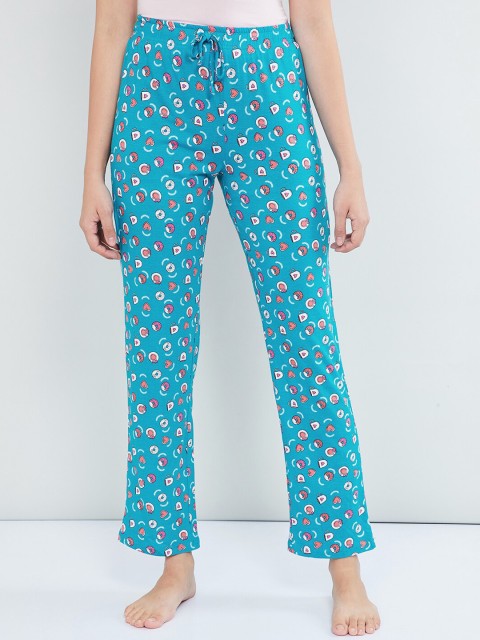 

MAX Women Blue Printed Lounge Pants