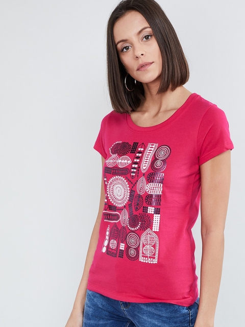 

max Women Fuchsia Printed Top