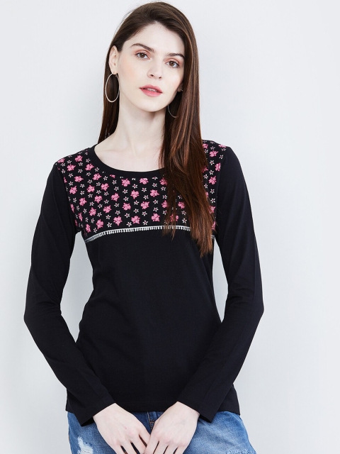 

max Women Black Printed Top