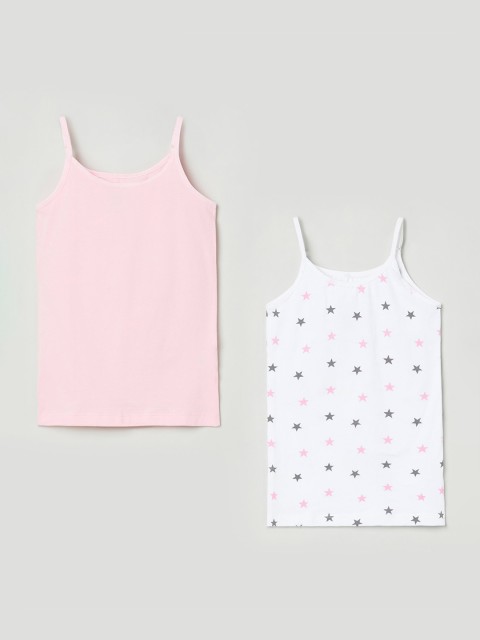 

max Girls Pack of 2 Camisoles, White