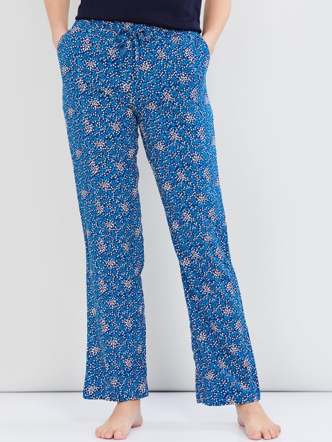 

max Women Blue Printed Lounge Pants