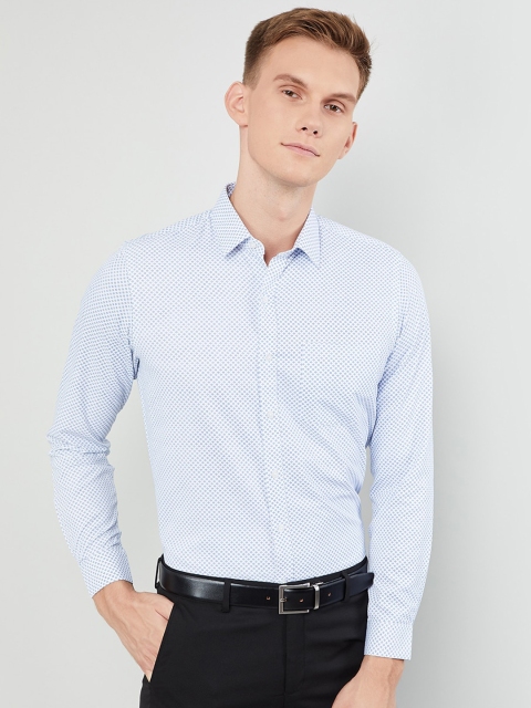 

max Men Blue Regular Fit Printed Casual Shirt