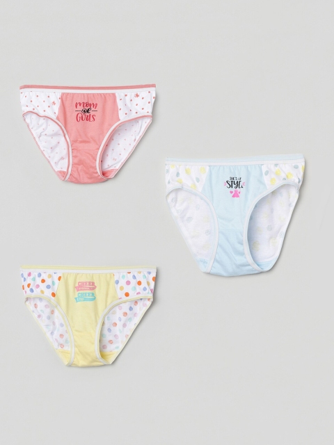 

max Girls Pack Of 3 Assorted Basic Briefs NOS19WEIN03MULTI