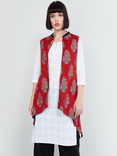 

max Women Black Printed Reversible Tailored Jacket