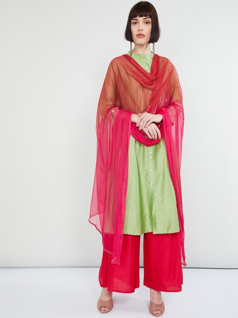 

max Coral Solid Dupatta