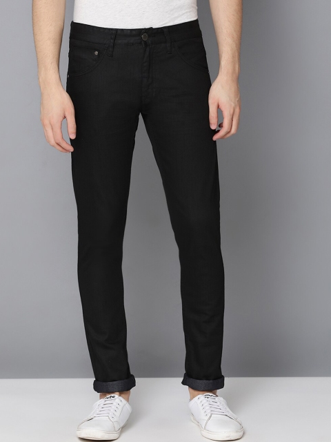 

LINDBERGH Men Black Slim Fit Mid-Rise Clean Look Stretchable Jeans