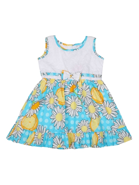 

Doodle Girls Blue Printed A-Line Dress