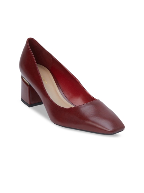 

CHARLES & KEITH Women Maroon Solid Pumps