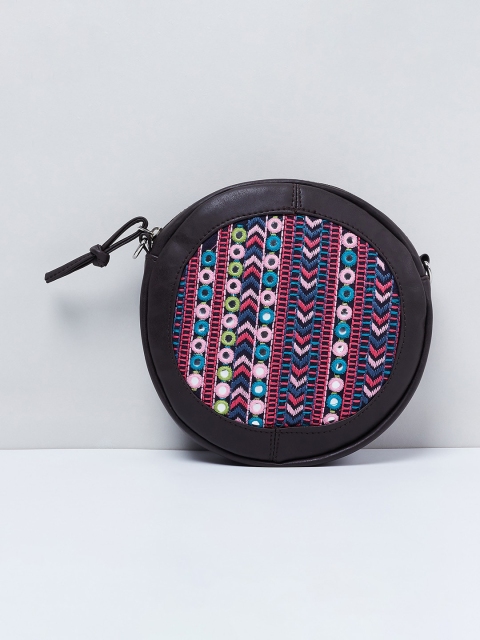 

max Blue & Pink Embellished Sling Bag