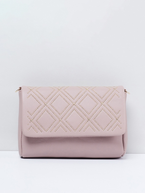

max Mauve Embellished Sling Bag