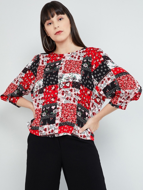 

max Women Multicoloured Printed A-Line Top, Multi