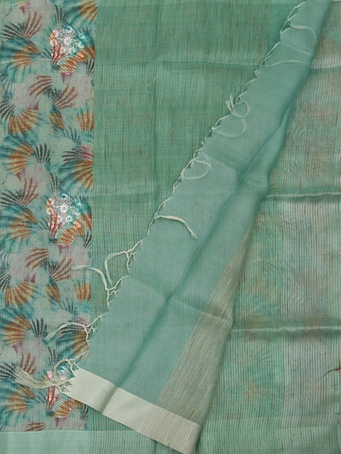 

Pothys Green Tissue Woven Design Kota Saree