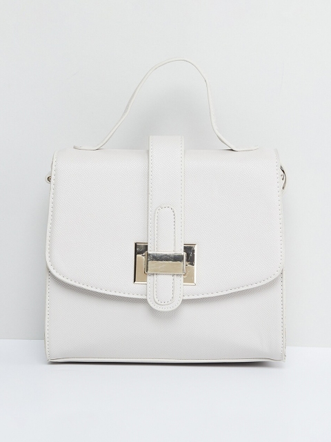

max Off-White Solid Handheld Bag