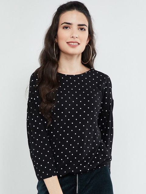 

max Women Black Printed Top