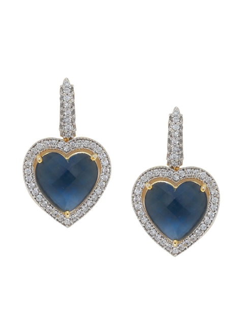 

Tistabene Blue Heart Shaped Drop Earrings