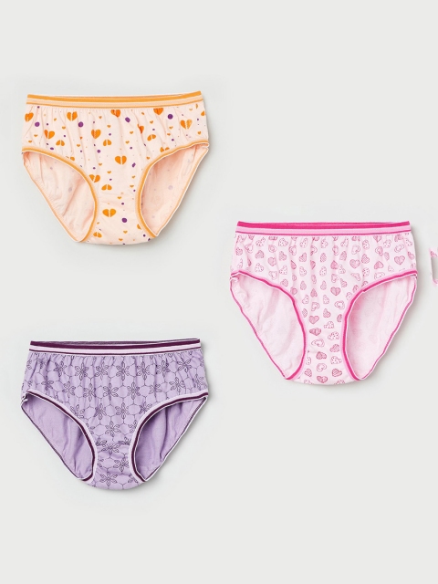 

max Girls Pack Of 3 Assorted Basic Briefs NOS19WCIN04MULTI