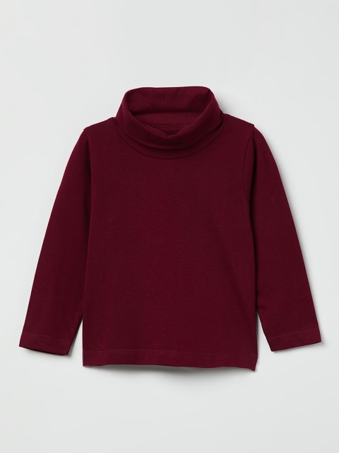

max Girls Burgundy Solid Top