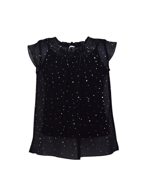 

Daffodils GIRLS WEAR Girls Black Embellished Top