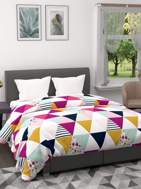 

BIANCA Multicoloured Abstract AC Room 120 GSM Double Bed Comforter, Multi