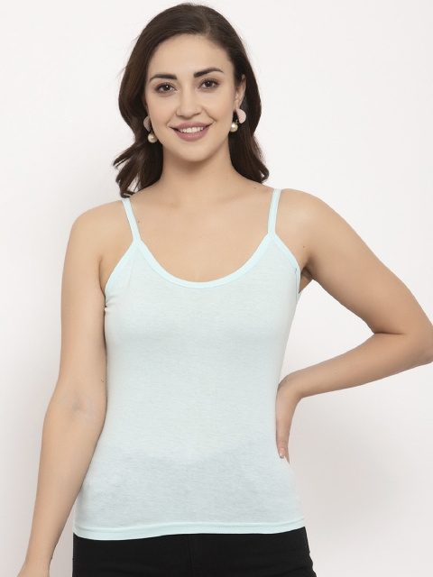 

GRACIT Women Pack Of 3 Blue Solid Camisoles