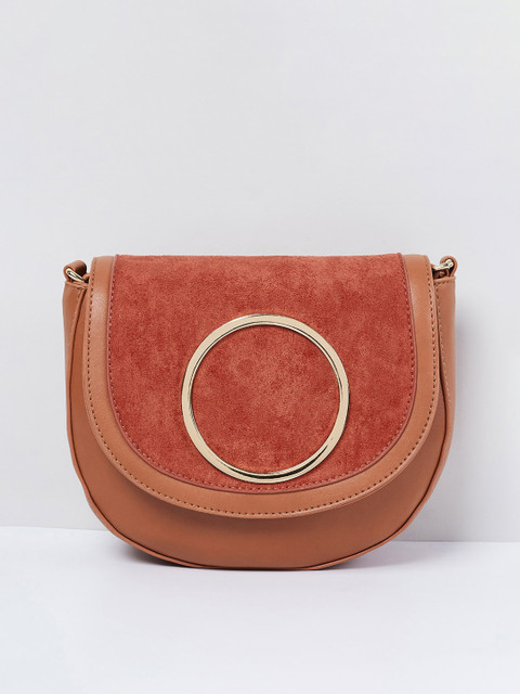 

max Rust Brown Solid Sling Bag