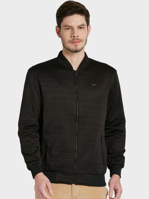 ColorPlus Men Black Solid Bomber Jacket