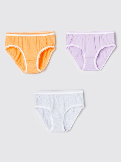 

max Girls Pack Of 3 Assorted Hipster Briefs