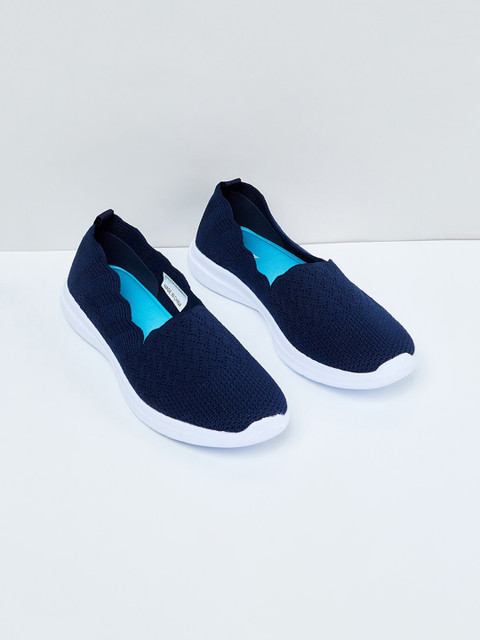 

max Women Navy Blue Slip-On Sneakers